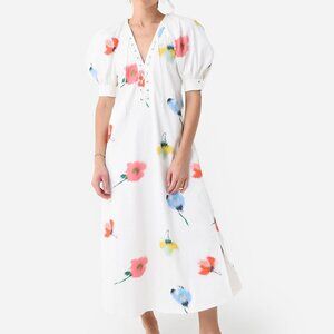 Sleeper Stretch Cotton Garden Maxi Dress Size XS NWT